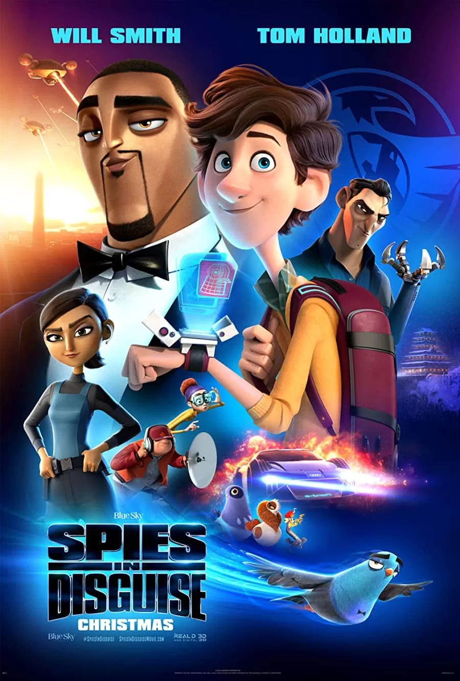 انیمیشن spies in disguise 2019